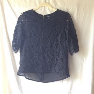 10/$13! Black lace shirt